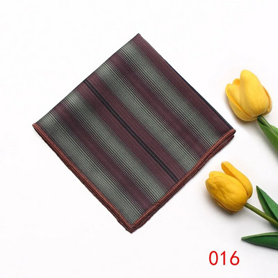 23cm*23cm džepna maramica za muškarce crvenožuti prugasti rupčić odijelo ručnik za vjenčanje na prsima