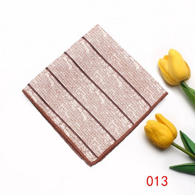 23cm*23cm džepna maramica za muškarce crvenožuti prugasti rupčić odijelo ručnik za vjenčanje na prsima