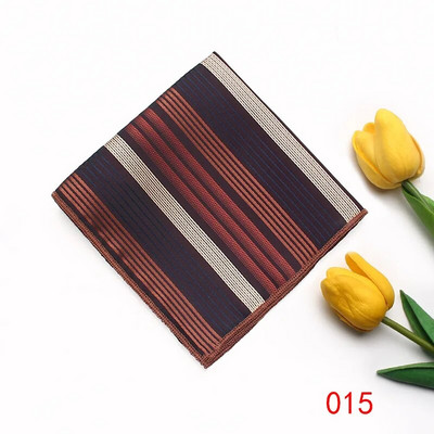 23cm*23cm džepna maramica za muškarce crvenožuti prugasti rupčić odijelo ručnik za vjenčanje na prsima