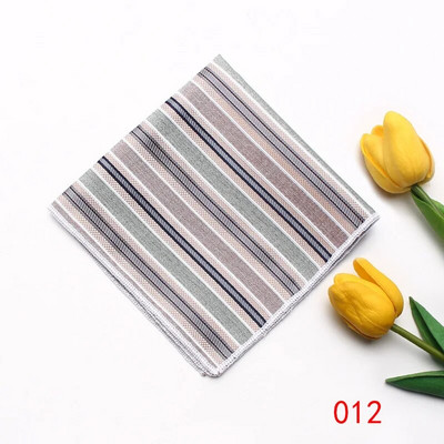 23cm*23cm džepna maramica za muškarce crvenožuti prugasti rupčić odijelo ručnik za vjenčanje na prsima