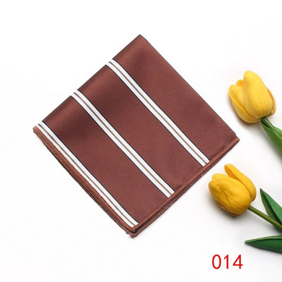 23cm*23cm džepna maramica za muškarce crvenožuti prugasti rupčić odijelo ručnik za vjenčanje na prsima