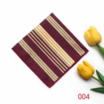 23cm*23cm džepna maramica za muškarce crvenožuti prugasti rupčić odijelo ručnik za vjenčanje na prsima