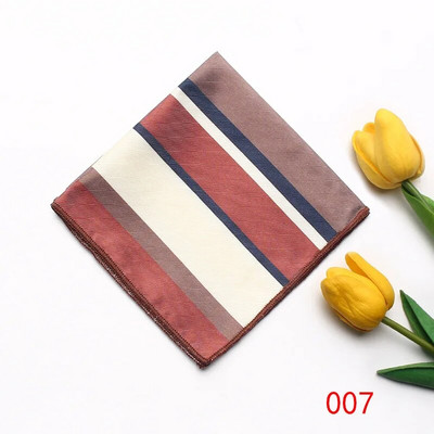 23cm*23cm džepna maramica za muškarce crvenožuti prugasti rupčić odijelo ručnik za vjenčanje na prsima