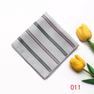 23cm*23cm džepna maramica za muškarce crvenožuti prugasti rupčić odijelo ručnik za vjenčanje na prsima