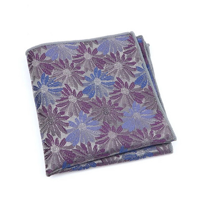 Jauni kabatas kvadrātveida kabatlakatiņu aksesuāri Paisley Floral Glod Vintage biznesa uzvalks kabatlakats krūšu šalle kāzām 23*23