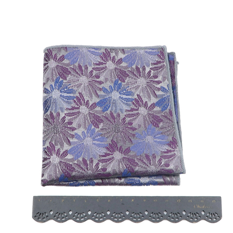 Jauni kabatas kvadrātveida kabatlakatiņu aksesuāri Paisley Floral Glod Vintage biznesa uzvalks kabatlakats krūšu šalle kāzām 23*23