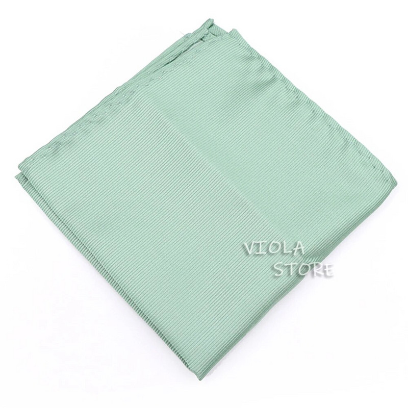 Karsti krāsains 22 cm masīvs poliestera kabatlakats Sage zaļš rozā zils sarkans vīriešu kāzu ballīšu uzvalks kaklasaite kabata kvadrātveida dāvanas aksesuārs