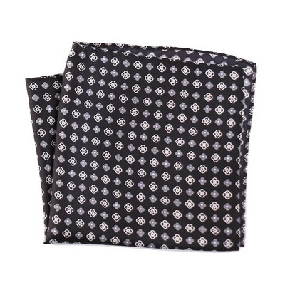 Tailor Smith tiszta, természetes selyemre nyomtatott férfi luxustervező Hanky Gold Paisley Pocket Square új divatos díszes zsebkendő