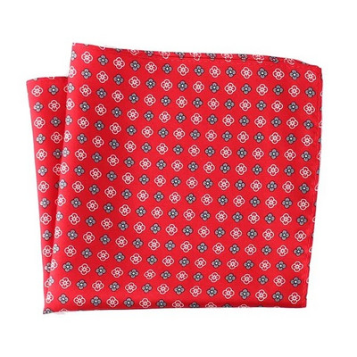 Tailor Smith tiszta, természetes selyemre nyomtatott férfi luxustervező Hanky Gold Paisley Pocket Square új divatos díszes zsebkendő