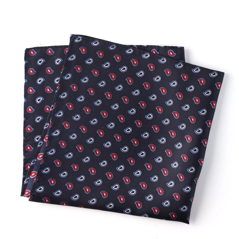 Tailor Smith tiszta, természetes selyemre nyomtatott férfi luxustervező Hanky Gold Paisley Pocket Square új divatos díszes zsebkendő