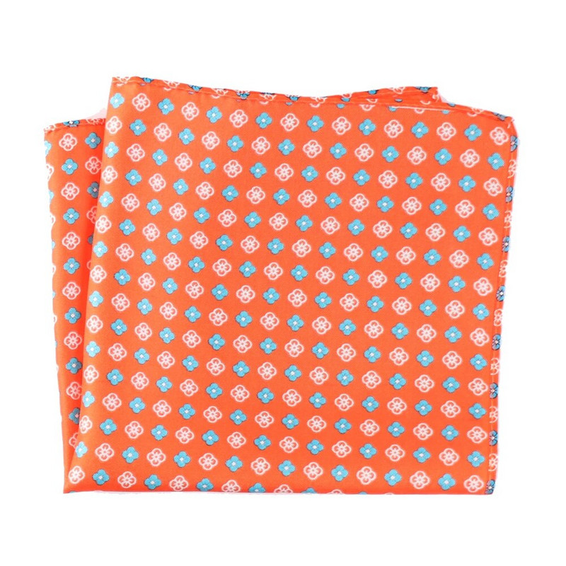 Tailor Smith tiszta, természetes selyemre nyomtatott férfi luxustervező Hanky Gold Paisley Pocket Square új divatos díszes zsebkendő