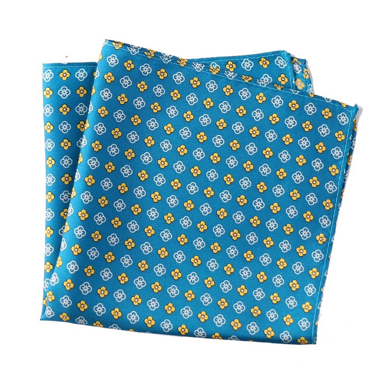 Tailor Smith tiszta, természetes selyemre nyomtatott férfi luxustervező Hanky Gold Paisley Pocket Square új divatos díszes zsebkendő