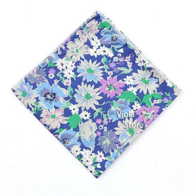 Pasaku džungļu ziedu augu apdruka 23 cm kabatlakats Kokvilna Hankie Vīrieši Sieviešu gadījuma ballīte kabata kvadrātveida dāvana smokinga aksesuārs