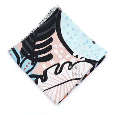 Pasaku džungļu ziedu augu apdruka 23 cm kabatlakats Kokvilna Hankie Vīrieši Sieviešu gadījuma ballīte kabata kvadrātveida dāvana smokinga aksesuārs