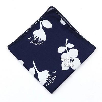 Pasaku džungļu ziedu augu apdruka 23 cm kabatlakats Kokvilna Hankie Vīrieši Sieviešu gadījuma ballīte kabata kvadrātveida dāvana smokinga aksesuārs