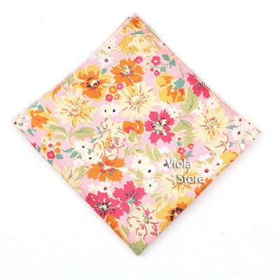Pasaku džungļu ziedu augu apdruka 23 cm kabatlakats Kokvilna Hankie Vīrieši Sieviešu gadījuma ballīte kabata kvadrātveida dāvana smokinga aksesuārs