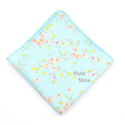 Pasaku džungļu ziedu augu apdruka 23 cm kabatlakats Kokvilna Hankie Vīrieši Sieviešu gadījuma ballīte kabata kvadrātveida dāvana smokinga aksesuārs