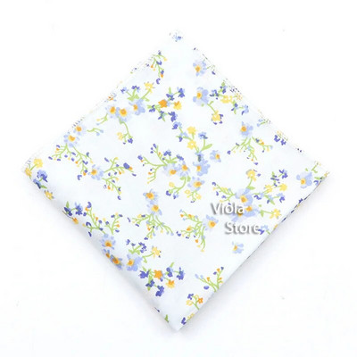 Pasaku džungļu ziedu augu apdruka 23 cm kabatlakats Kokvilna Hankie Vīrieši Sieviešu gadījuma ballīte kabata kvadrātveida dāvana smokinga aksesuārs