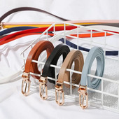 1 kom. Trendy tanki remen oko struka Modni graciozni ženski pojas od umjetne kože u slatkim bojama Podesivi remen Remen za haljine Dodaci za odjeću