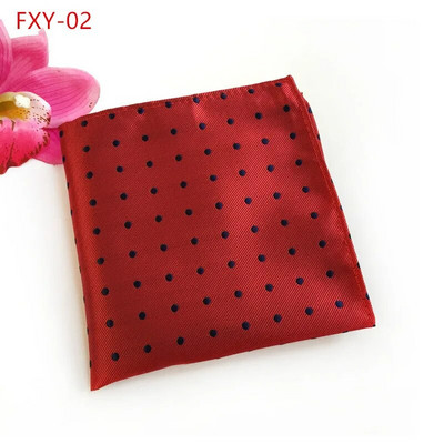 Modni muški džepni rupčić s četvrtastom maramicom Poslovno vjenčano odijelo Dodatak s maramicom na točkice, mali šal, kravata, kravata 25cm*25cm