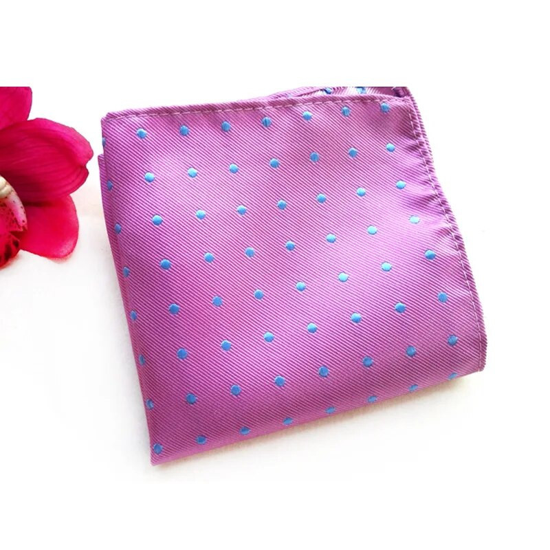 Modni muški džepni rupčić s četvrtastom maramicom Poslovno vjenčano odijelo Dodatak s maramicom na točkice, mali šal, kravata, kravata 25cm*25cm