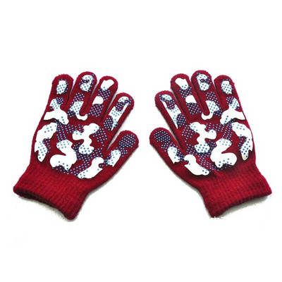 5-11 godina Kamuflažne dječje protuklizne pletene rukavice Dječje pune prste Mekane hladne rukavice Sportske rukavice na otvorenom Elastična rukavica