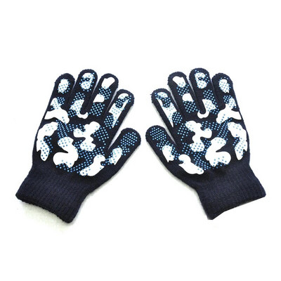 5-11 godina Kamuflažne dječje protuklizne pletene rukavice Dječje pune prste Mekane hladne rukavice Sportske rukavice na otvorenom Elastična rukavica