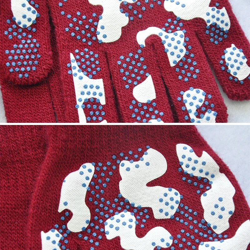 5-11 godina Kamuflažne dječje protuklizne pletene rukavice Dječje pune prste Mekane hladne rukavice Sportske rukavice na otvorenom Elastična rukavica