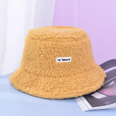 Šešir od janjećeg umjetnog krzna Zimski topli baršunasti šeširi za žene Lady Thicken Bob Panama Outdoor Ribarski šeširi Kape za djevojčice
