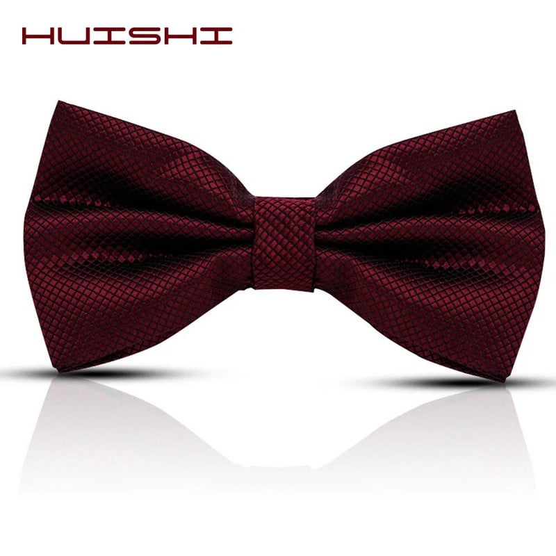 HUISHI New Fashion Butterfly Cravat banketu ballītes tauriņš 28 krāsu pērļu balts piparmētru zaļš kāzu aksesuāri tauriņš, ciets