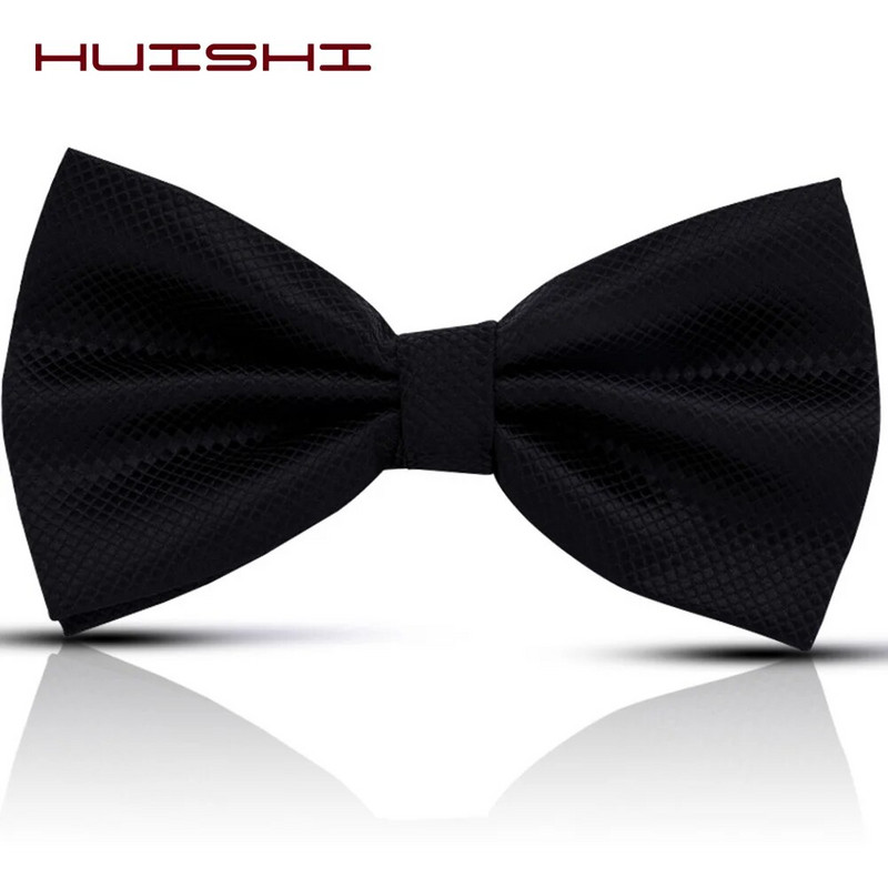 HUISHI New Fashion Butterfly Cravat banketu ballītes tauriņš 28 krāsu pērļu balts piparmētru zaļš kāzu aksesuāri tauriņš, ciets