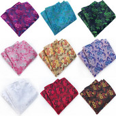 Új elegáns szilvavirág üzleti férfi öltöny zsebkendő mellkas selyem szalvéta törölköző zseb négyzet