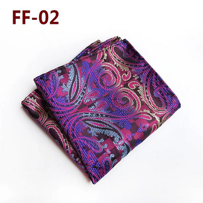 Jauns 25*25CM vīriešu Hanky Paisley ziedu žakarda audums, grezns 100% zīda kabatas kvadrātveida kabatlakats biznesa uzvalka aksesuāru šalle
