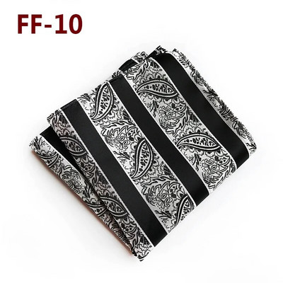 Jauns 25*25CM vīriešu Hanky Paisley ziedu žakarda audums, grezns 100% zīda kabatas kvadrātveida kabatlakats biznesa uzvalka aksesuāru šalle