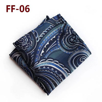 Jauns 25*25CM vīriešu Hanky Paisley ziedu žakarda audums, grezns 100% zīda kabatas kvadrātveida kabatlakats biznesa uzvalka aksesuāru šalle