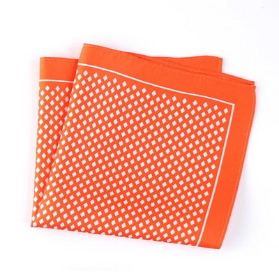 Tailor Smith tiszta selyem nyomott Hanky Pocket Square Kiváló minőségű új divatos pöttyös férfi zsebkendő különböző színekkel