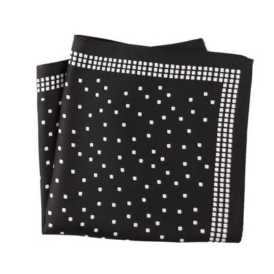 Tailor Smith tiszta selyem nyomott Hanky Pocket Square Kiváló minőségű új divatos pöttyös férfi zsebkendő különböző színekkel