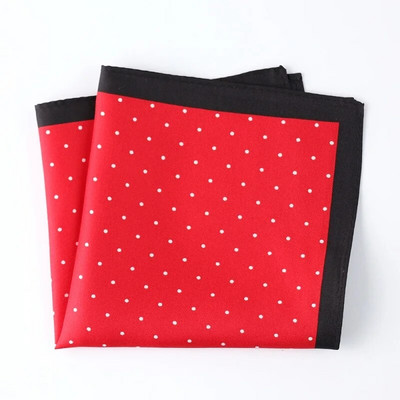 Tailor Smith tiszta selyem nyomott Hanky Pocket Square Kiváló minőségű új divatos pöttyös férfi zsebkendő különböző színekkel