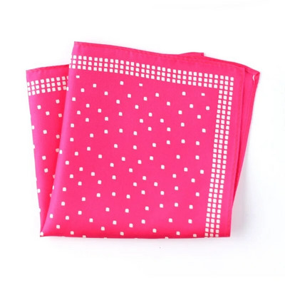 Tailor Smith tiszta selyem nyomott Hanky Pocket Square Kiváló minőségű új divatos pöttyös férfi zsebkendő különböző színekkel