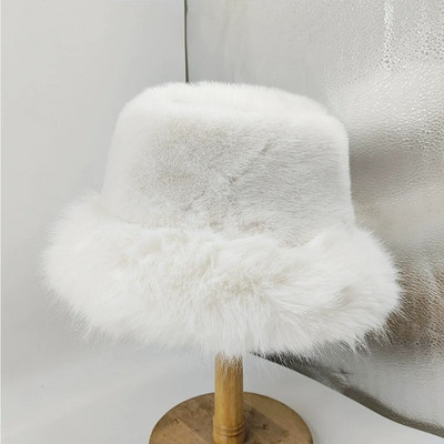 Zimska krznena kapa Ženska podebljana topla kapa ružičasta panama 2023 Udobna i mekana zaštita za uši, plišana kapa za umivaonik, ribička kapa