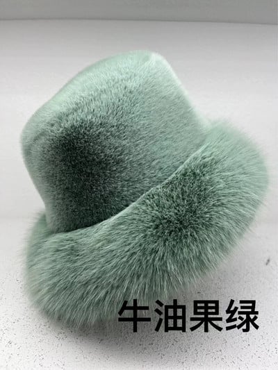 Zimska krznena kapa Ženska podebljana topla kapa ružičasta panama 2023 Udobna i mekana zaštita za uši, plišana kapa za umivaonik, ribička kapa