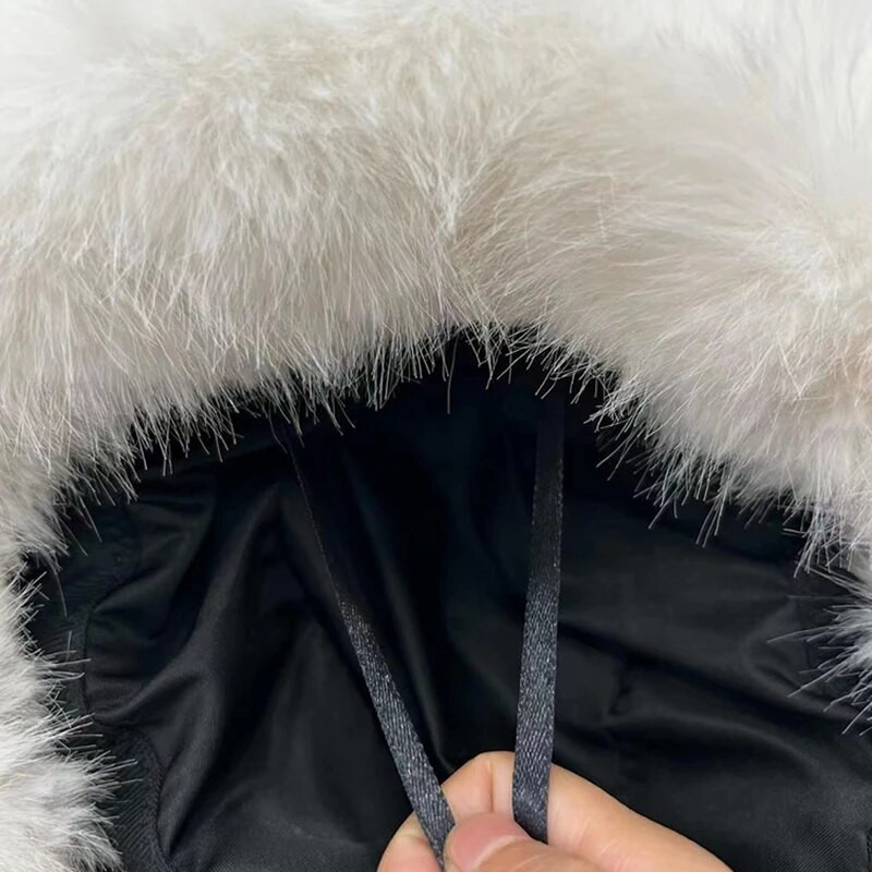 Zimska krznena kapa Ženska podebljana topla kapa ružičasta panama 2023 Udobna i mekana zaštita za uši, plišana kapa za umivaonik, ribička kapa