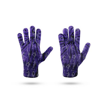 Модни компресионни ръкавици с модел на маргаритка Зимни спортни ръкавици със сензорен екран Удебелени женски мъжки топли еластични плетени ръкавици Hansker