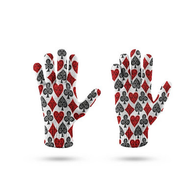 Modne kompresijske rukavice s uzorkom tratinčica Zimske sportske rukavice s ekranom osjetljivim na dodir Deblje Žene Muškarci Tople rastezljive pletene rukavice Hansker