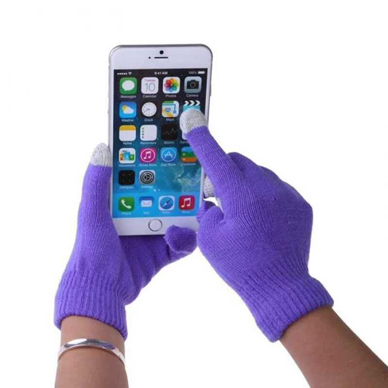 Modne kompresijske rukavice s uzorkom tratinčica Zimske sportske rukavice s ekranom osjetljivim na dodir Deblje Žene Muškarci Tople rastezljive pletene rukavice Hansker