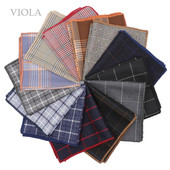 Modes rūtains kabatlakats 100% kokvilnas brūns zils rozā pelēks vīriešu ikdienas kabatas kvadrātveida biznesa ballīte smokinga uzvalka aksesuārs