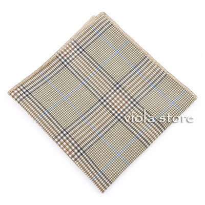 Modes rūtains kabatlakats 100% kokvilnas brūns zils rozā pelēks vīriešu ikdienas kabatas kvadrātveida biznesa ballīte smokinga uzvalka aksesuārs