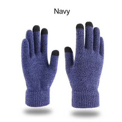 Jauni Ziemas Vīriešu Trikotāžas Cimdi Skārienekrāns Augstas kvalitātes vīriešu dūrainis Biezs Silts Vilnas Kašmira Cietie Sieviešu Biznesa Cimdi Rudens