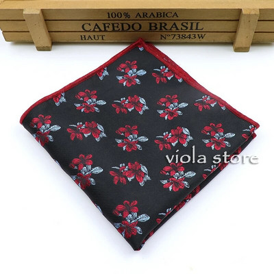 Divat Virágos Jacquard Kék Rózsaszín Piros Poliészter Férfi Alkalmi zseb négyzet Esküvői Patry Öltöny Ruha Zsebkendő Hankies Kiegészítő