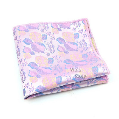 Divat Virágos Jacquard Kék Rózsaszín Piros Poliészter Férfi Alkalmi zseb négyzet Esküvői Patry Öltöny Ruha Zsebkendő Hankies Kiegészítő